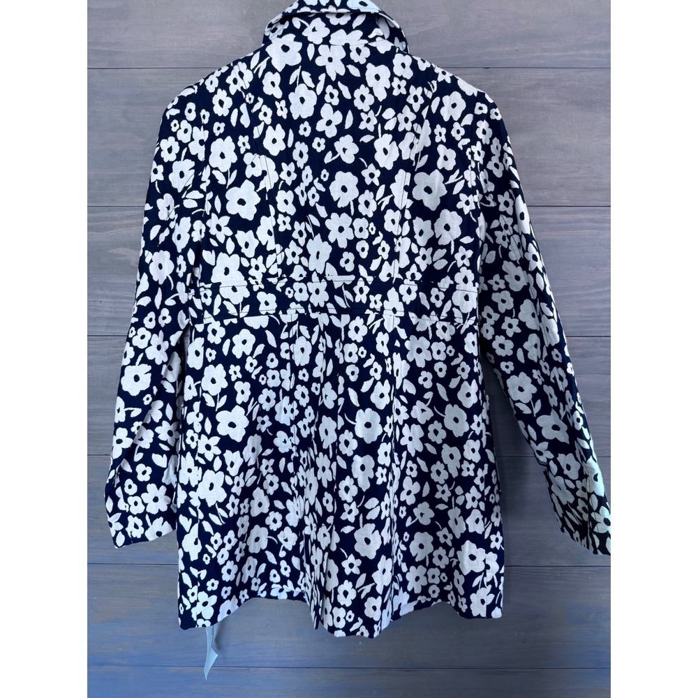 Tibi African Violet‎ PeaCoat Size 4 Floral Buttons - Picture 3 of 5